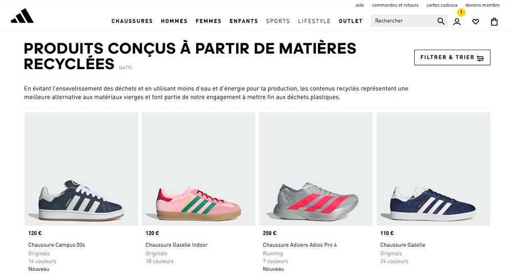 Adidas Recyclage